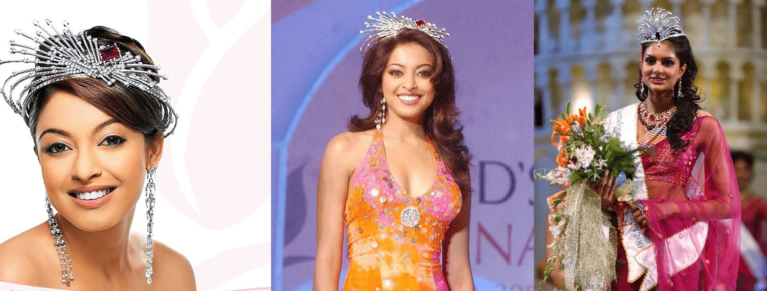 Miss India crowns designed by Pallavi Foley.